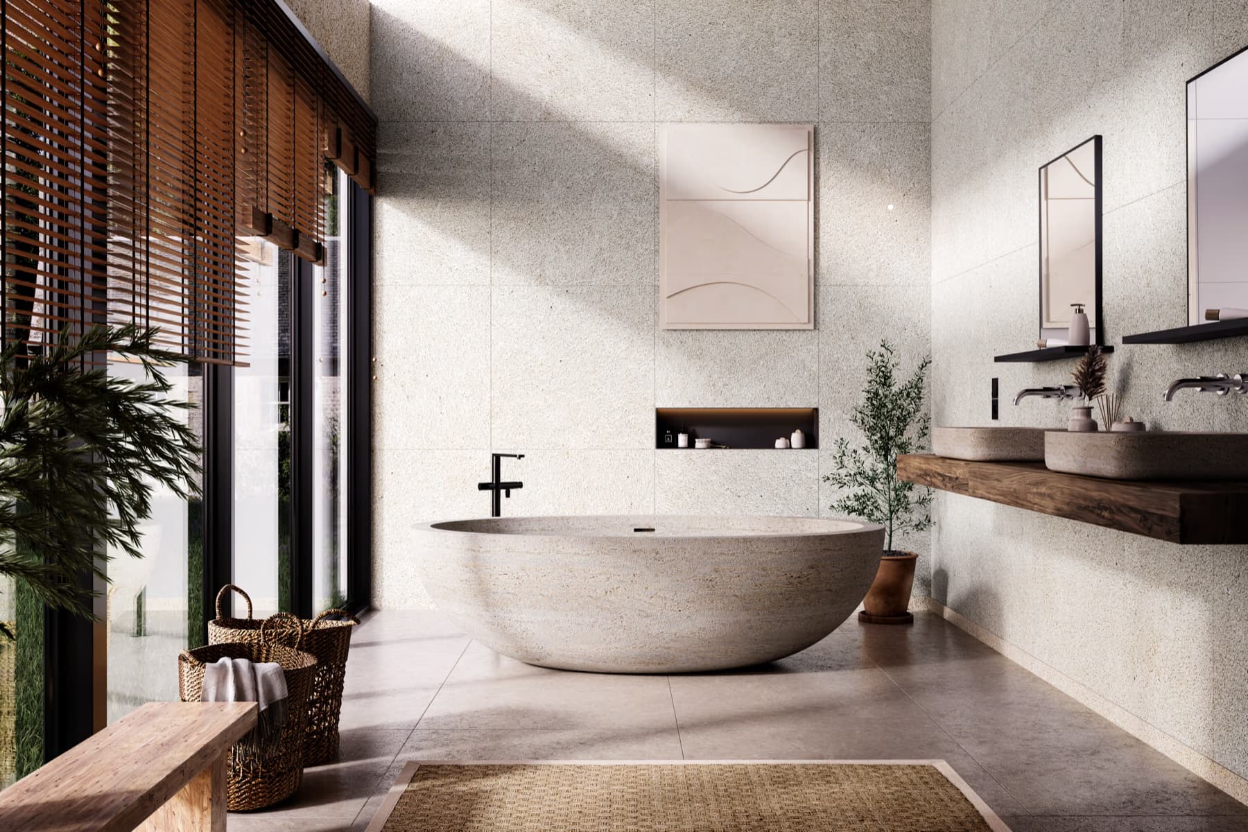 3D-Interior-Render, Badezimmer